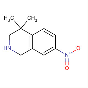 4,4-Dimethyl-7-nitro-1,2,3,4-tetrahydroisoquinoline Structure,442846-93-7Structure