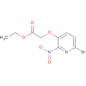 Ethyl 2-(6-bromo-2-nitropyridin-3-yloxy)acetate Structure,443956-09-0Structure