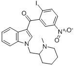 (2-Iodo-5-nitrophenyl)(1-((1-methylpiperidin-2-yl)methyl)-1h-indol-3-yl)methanone Structure,444912-48-5Structure