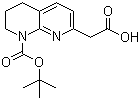 8-N-boc-5,6,7,8-四氢 -1,8-萘啶-2-乙酸结构式_445492-19-3结构式