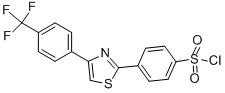 Benzenesulfonyl chloride, 4-[4-[4-(trifluoromethyl)phenyl]-2-thiazolyl]- Structure,446883-84-7Structure