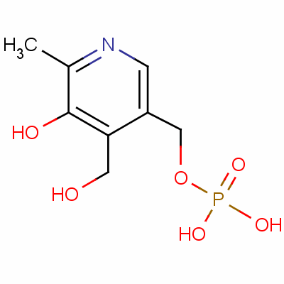 5-Hydroxy-4-(Hydroxymethyl)-6-Methyl-3-Pyridylmethyl Dihydrogen Phosphate Structure,447-05-2Structure