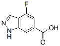 4-Fluoro-6-(1H)indazole carboxylic acid Structure,447-44-9Structure