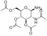 2-乙酰氨基-2-脱氧-3,4,6-三-邻乙酰基-beta-d-吡喃葡萄糖胺结构式_4515-24-6结构式