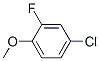 4-Chloro-2-fluoroanisole Structure,452-09-5Structure