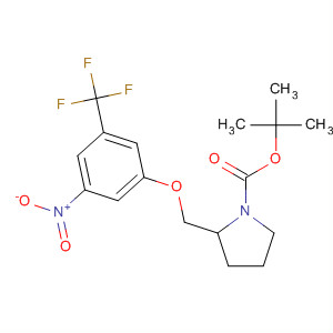 Tert-butyl 2-((3-nitro-5-(trifluoromethyl)phenoxy)methyl)pyrrolidine-1-carboxylate Structure,453560-55-9Structure