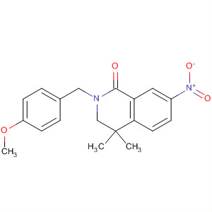 2-(4-Methoxy-benzyl)-4,4-dimethyl-7-nitro-3,4-dihydro-2h-isoquinolin-1-one Structure,453560-82-2Structure