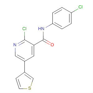 5-(3-Thiophene)-2-chloro-n-(4-chlorophenyl)-nicotinamide Structure,453561-25-6Structure