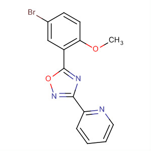 3-(吡啶-2-基)-5-(5-溴-2-甲氧基苯基)-1,2,4-噁二唑结构式_453566-34-2结构式