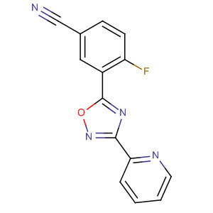 3-(吡啶-2-基)-5-(5-氰基-2-氟苯基)-1,2,4-噁二唑结构式_453566-36-4结构式