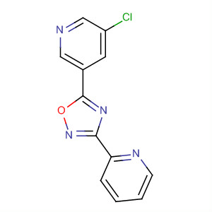 3-(吡啶-2-基)-5-(5-氯-吡啶-3-基)-1,2,4-噁二唑结构式_453566-38-6结构式