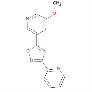 3-(2-吡啶)-5-(5-甲氧基吡啶-3-基)-1,2,4-噁二唑结构式_453566-44-4结构式