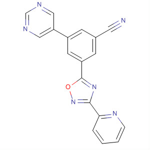 3-(吡啶-2-基)-5-(3-氰基-5-(5-嘧啶基)苯基)-1,2,4-噁二唑结构式_453567-76-5结构式