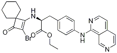 (S)-ethyl 3-(4-(2,7-naphthyridin-1-ylamino)phenyl)-2-(2-bromo-3-oxospiro[3.5]non-1-en-1-ylamino)propanoate Structure,455264-30-9Structure