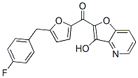 Methanone, [5-[(4-fluorophenyl)methyl]-2-furanyl](3-hydroxyfuro[3,2-b]pyridin-2-yl)- Structure,457946-65-5Structure