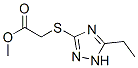 (9ci)-[(5-乙基-1H-1,2,4-噻唑-3-基)硫代]-乙酸甲酯结构式_459419-81-9结构式