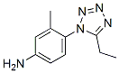 Benzenamine, 4-(5-ethyl-1h-tetrazol-1-yl)-3-methyl-(9ci) Structure,460044-13-7Structure