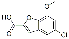 5-Chloro-7-methoxy-1-benzofuran-2-carboxylic acid Structure,460044-74-0Structure