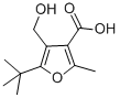 5-Tert-butyl-4-hydroxymethyl-2-methyl-furan-3-carboxylicacid Structure,462068-43-5Structure