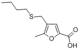 4-[(Butylthio)methyl]-5-methyl-2-furoic acid Structure,462075-93-0Structure