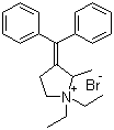 3-(Diphenylmethylene)-1,1-diethyl-2-methylpyrrolidinium bromide Structure,4630-95-9Structure