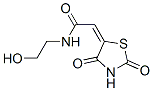 (9ci)-2-(2,4-二氧代-5-噻唑啉基)-n-(2-羟基乙基)-乙酰胺结构式_464900-87-6结构式