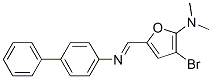 2-Furanamine, 5-[([1,1-biphenyl]-4-ylimino)methyl]-3-bromo-n,n-dimethyl- Structure,469894-10-8Structure