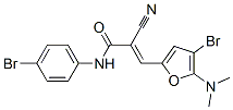 3-[4-溴-5-(二甲基氨基)-2-呋喃]-n-(4-溴苯基)-2-氰基-2-丙酰胺结构式_469894-32-4结构式