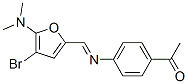 Ethanone, 1-[4-[[[4-bromo-5-(dimethylamino)-2-furanyl]methylene]amino]phenyl]- Structure,470685-57-5Structure