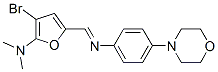  3-溴-N,N-二甲基-5-[[[4-(4-吗啉)苯基]亚氨基]甲基]-2-呋喃胺结构式_470713-02-1结构式