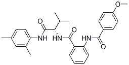 (9ci)-n-[(1s)-1-[[(2,4-二甲基苯基)氨基]羰基]-2-甲基丙基]-2-[(4-甲氧基苯甲酰基)氨基]-苯甲酰胺结构式_471260-34-1结构式