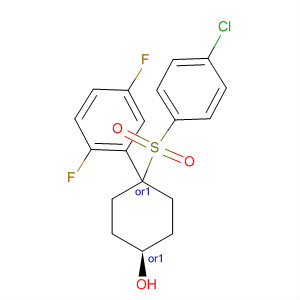 顺式-4-[(4-氯苯基)磺酰基]-4-(2,5-二氟苯基)环己醇结构式_471905-53-0结构式