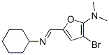 2-Furanamine, 3-bromo-5-[(cyclohexylimino)methyl]-n,n-dimethyl- Structure,471922-37-9Structure