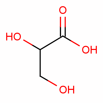 2,3-Dihydroxypropanoic acid Structure,473-81-4Structure