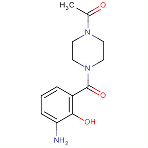 1-(4-(3-Amino-2-hydroxybenzoyl)piperazin-1-yl)ethanone Structure,473734-29-1Structure