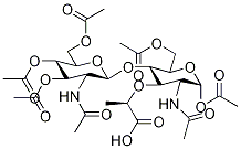 2-乙酰氨基-4-O-(2-乙酰氨基-2-脱氧-beta-D-吡喃葡萄糖基)-1,6-二-O-N-乙酰基-alpha-D-胞壁酸结构式_475502-13-7结构式