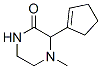 (9ci)-3-(1-环戊烯-1-基)-4-甲基-哌嗪酮结构式_476364-39-3结构式