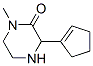 (9ci)-3-(1-环戊烯-1-基)-1-甲基-哌嗪酮结构式_476364-40-6结构式