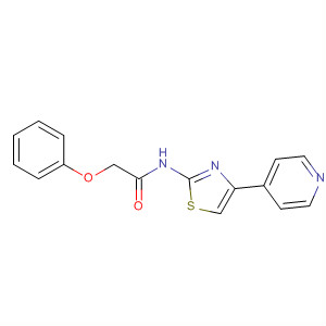 2-苯氧基-n-(4-吡啶-4-基-噻唑-2-基)-乙酰胺结构式_476631-61-5结构式