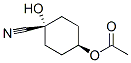 顺式-(9ci)-4-(乙酰基氧基)-1-羟基-环己烷甲腈结构式_477344-74-4结构式