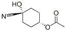 反式-(9ci)-4-(乙酰基氧基)-1-羟基-环己烷甲腈结构式_477344-82-4结构式