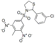 Thiazolidine, 2-(3-chlorophenyl)-3-[(4-methyl-3,5-dinitrophenyl)sulfonyl]- (9ci) Structure,477489-69-3Structure