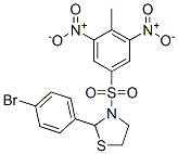 Thiazolidine, 2-(4-bromophenyl)-3-[(4-methyl-3,5-dinitrophenyl)sulfonyl]- (9ci) Structure,477489-71-7Structure