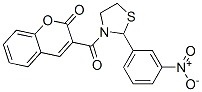 Thiazolidine, 2-(3-nitrophenyl)-3-[(2-oxo-2h-1-benzopyran-3-yl)carbonyl]- (9ci) Structure,477515-58-5Structure