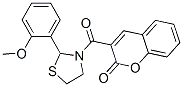 Thiazolidine, 2-(2-methoxyphenyl)-3-[(2-oxo-2h-1-benzopyran-3-yl)carbonyl]- (9ci) Structure,477515-59-6Structure