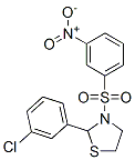 Thiazolidine, 2-(3-chlorophenyl)-3-[(3-nitrophenyl)sulfonyl]- (9ci) Structure,477515-62-1Structure