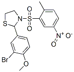 Thiazolidine, 2-(3-bromo-4-methoxyphenyl)-3-[(2-methyl-5-nitrophenyl)sulfonyl]- (9ci) Structure,477515-84-7Structure