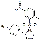 (9CI)-2-(4-溴苯基)-3-[(2-甲基-5-硝基苯基)磺酰基]-噻唑烷结构式_477515-92-7结构式