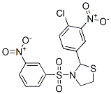 (9CI)-2-(4-氯-3-硝基苯基)-3-[(3-硝基苯基)磺酰基]-噻唑烷结构式_477516-28-2结构式