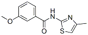 (9ci)-3-甲氧基-n-(4-甲基-2-噻唑)-苯甲酰胺结构式_477516-34-0结构式